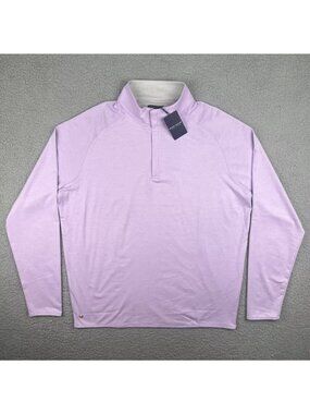 Peter Millar Crown Crafted Stealth Quarter Zip Pullover Wildflower Sz Small